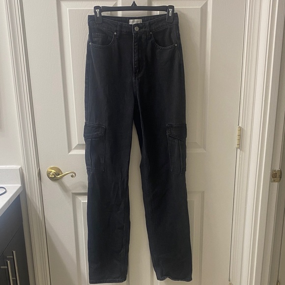 PacSun Women's Black 90’s Boyfriend Cargo Jeans - Picture 2 of 6